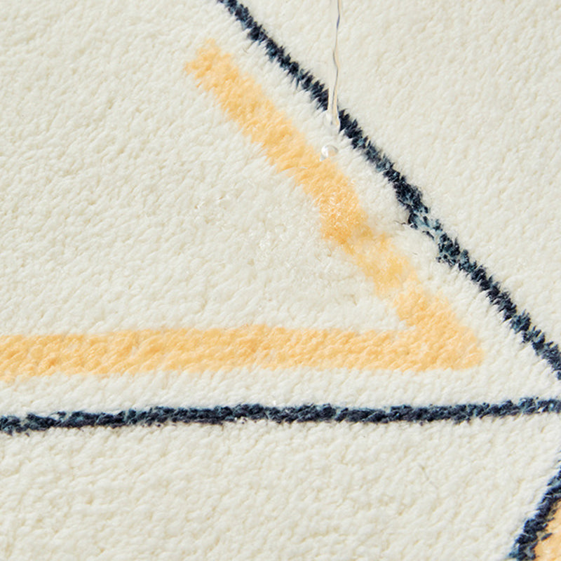 Green Modern Rug Polyester Plant Area Rug Washable Indoor Rug for Home Decoration