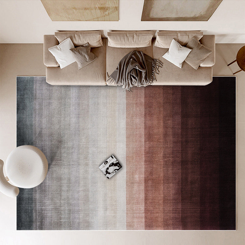 Gold Contemporary Rug Polyester Graphic Rug Stain Resistant Rug for Home Decor