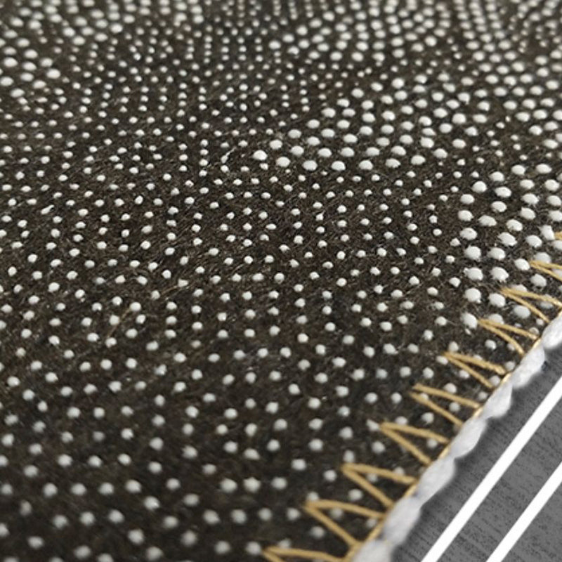 Grey Modern Area Carpet Geometric Pattern Polyester Area Rug Non-Slip Rug for Home Decor