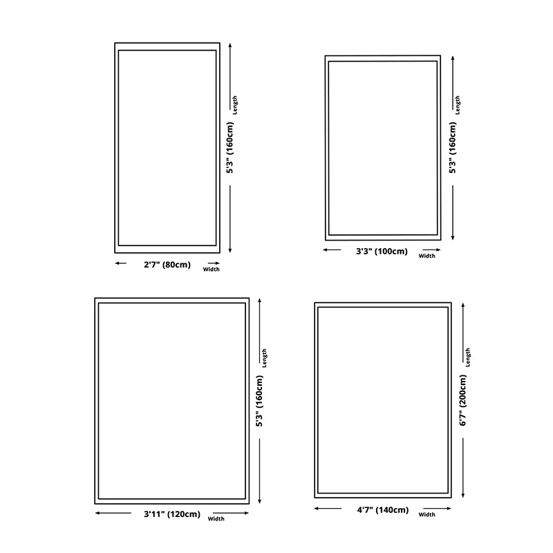 Colorful Modern Area Carpet Geometric Pattern Polyester Area Rug Easy Care Washable Rug for Bedroom