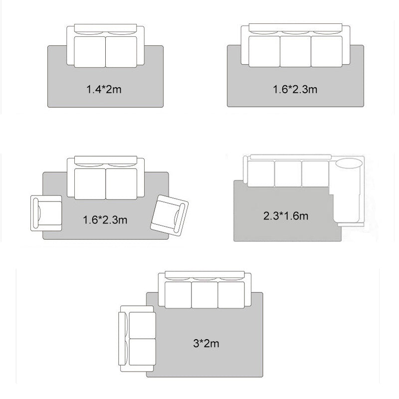 Geometric Printed Indoor Rug Washable Rug Polyester Stain Resistant Area Rug for Home Decoration