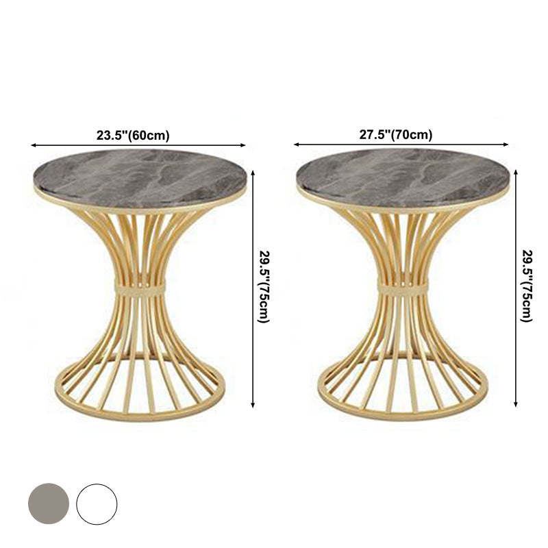 Modern Style Sintered Stone Dining Table Round Pedestal Table for Dinning Room