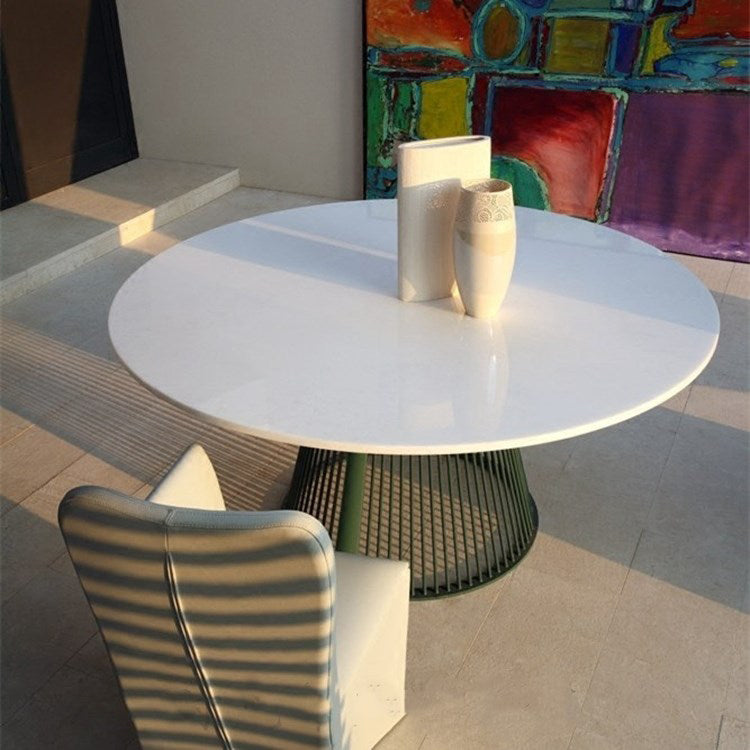 Pine Solid Wood Pedestal Table Simplicity Style Dining Table Round for Home