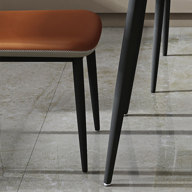 Foldable Sintered Stone Top Dining Table Round Table with Metal Base and 4 Legs