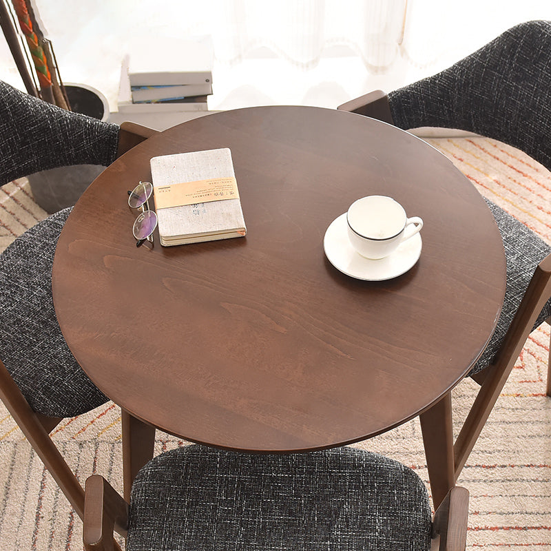 Simplicity Beech 3 Legs Dining Table Solid Wood Table Rectangle for Home