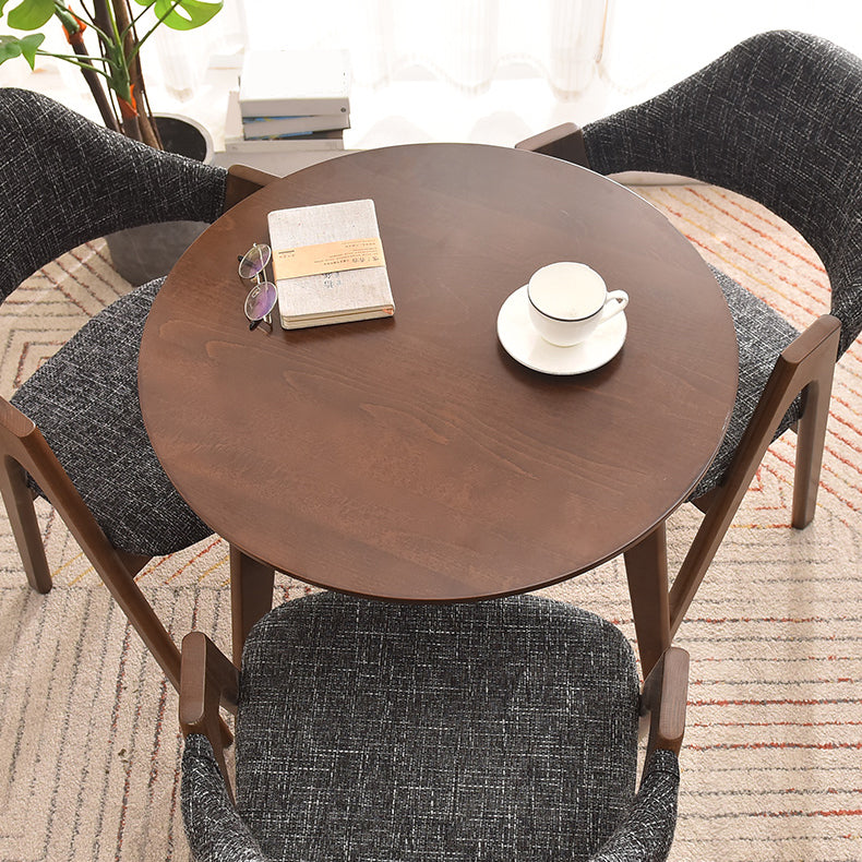 Simplicity Beech 3 Legs Dining Table Solid Wood Table Rectangle for Home