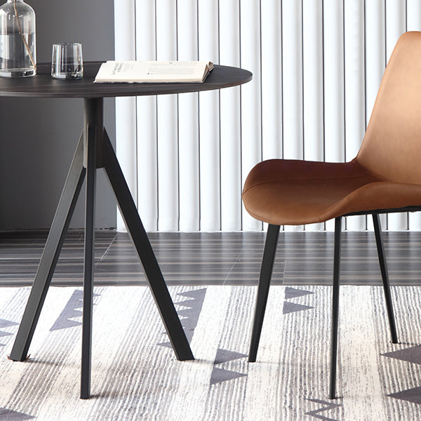 Contemporary Round Shape Standard Dining Table Sintered Stone Dining Table for Kitchen