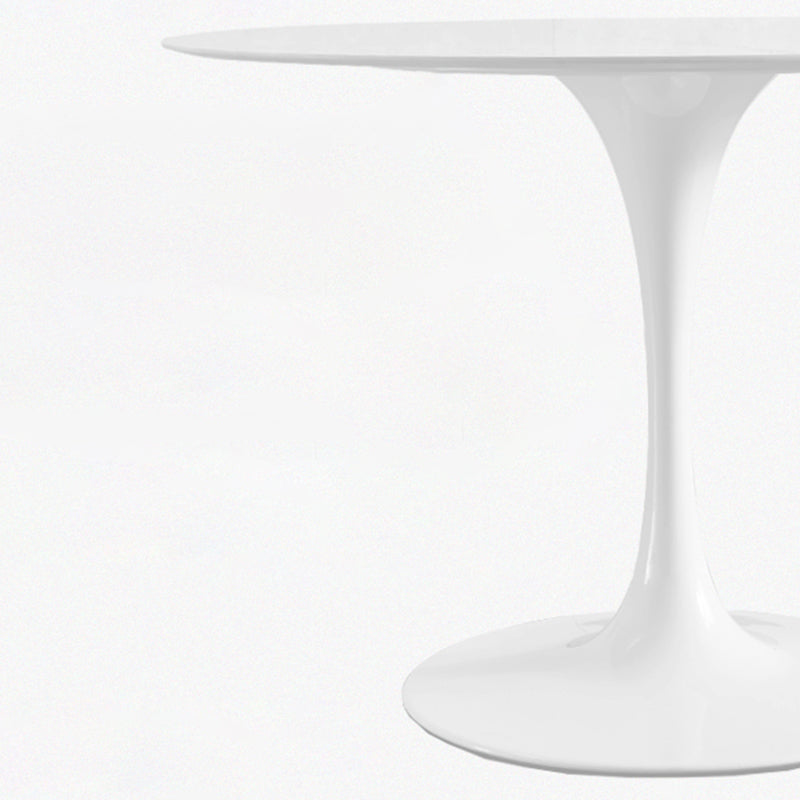 Modern Round Dining Room Table Sintered Stone Dining Table with Tulip Base