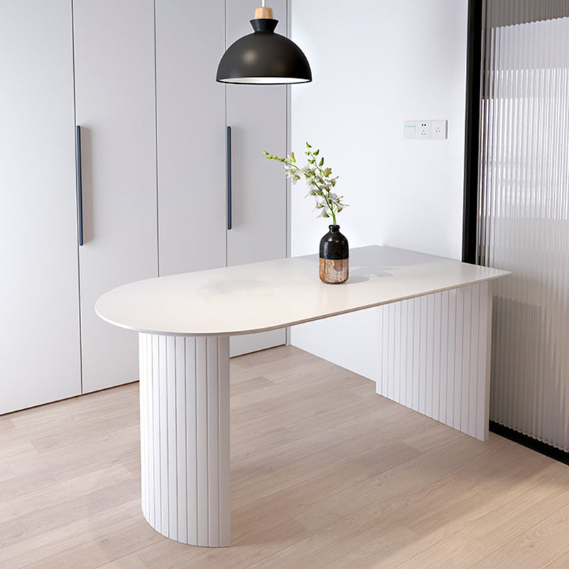 Massivholz moderne Freiform Esstisch Marmor Tisch für Esszimmer und Küche