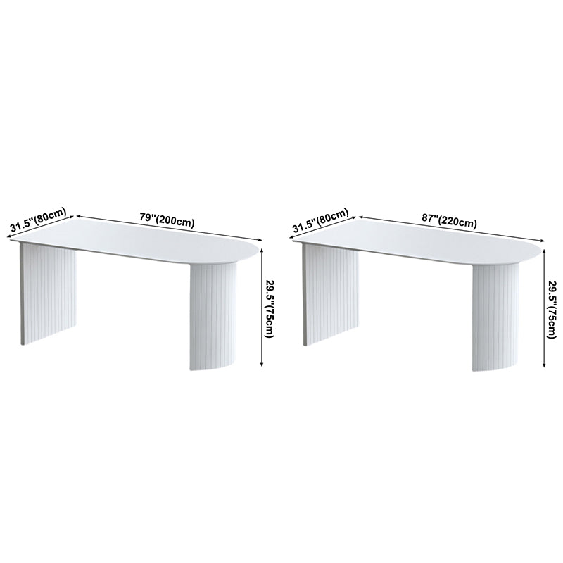 Massivholz moderne Freiform Esstisch Marmor Tisch für Esszimmer und Küche