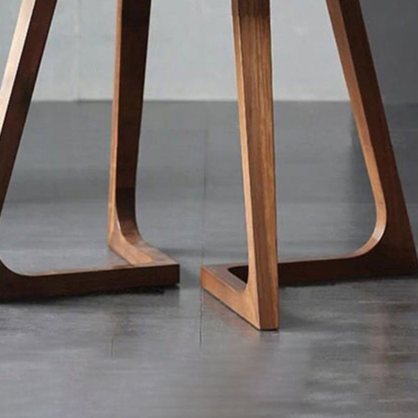 Ronde dubbele voetstuk eetplaats tafel eigentijdse stijl dinette tafel