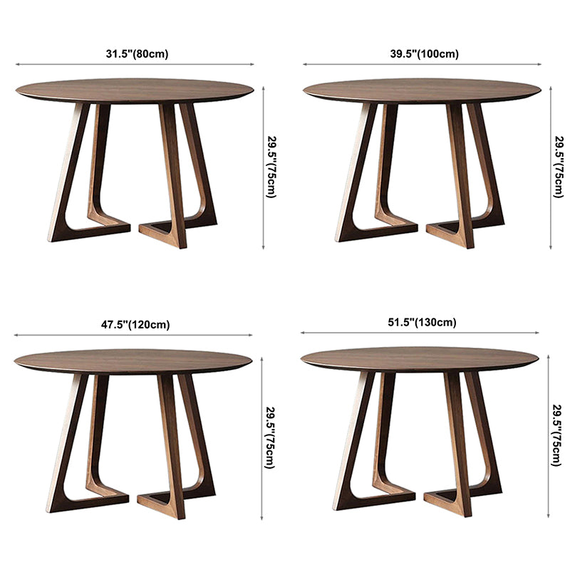 Ronde dubbele voetstuk eetplaats tafel eigentijdse stijl dinette tafel