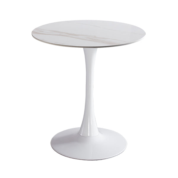 Moderne ronde eettafel gesinterde stenen eettafel met tulpbasis voor thuiskeukendiner