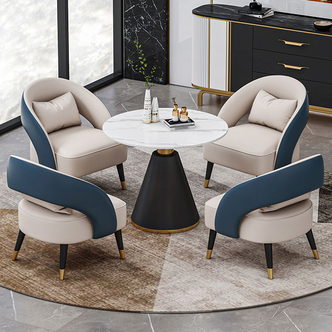 Stone Dining Site Table Contemporary Round Dining Table for Kitchen Home