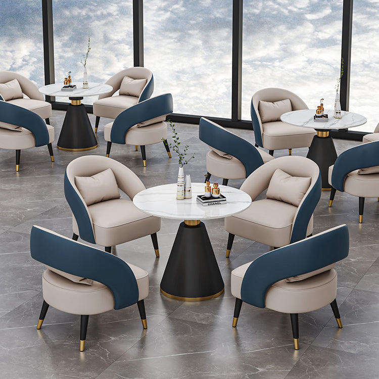 Stone Dining Site Table Contemporary Round Dining Table for Kitchen Home