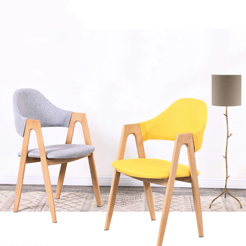 Chaise de salle à manger en bois de Style Glam, finition mate, dossier solide, pour la maison