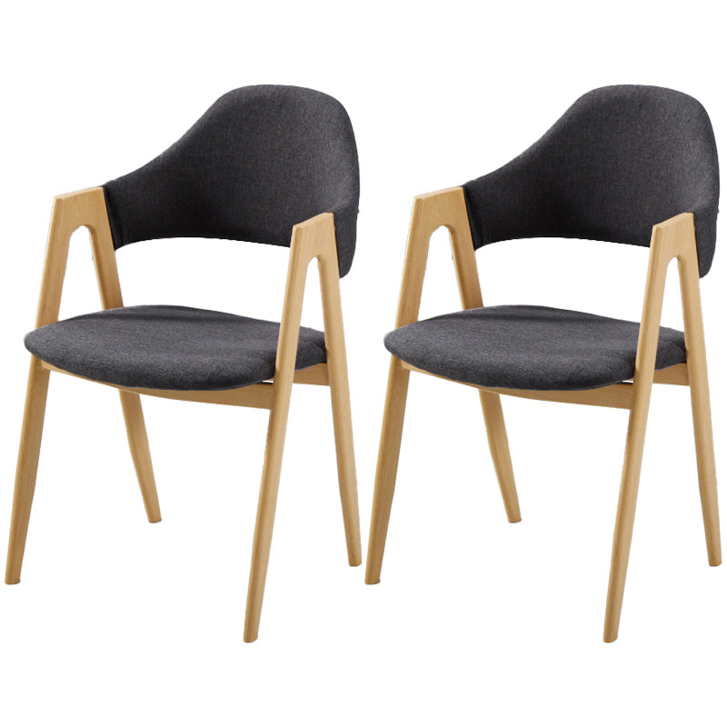 Chaise de salle à manger en bois de Style Glam, finition mate, dossier solide, pour la maison