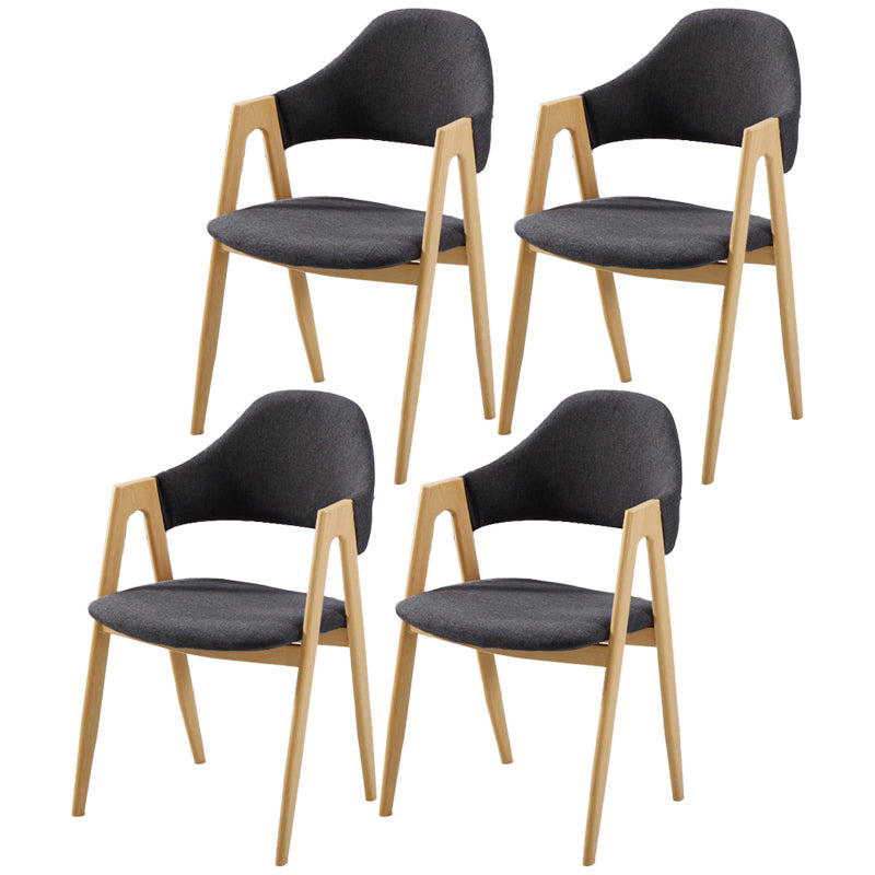 Chaise de salle à manger en bois de Style Glam, finition mate, dossier solide, pour la maison