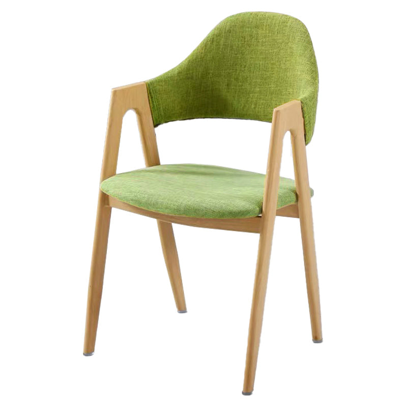 Chaise de salle à manger en bois de Style Glam, finition mate, dossier solide, pour la maison