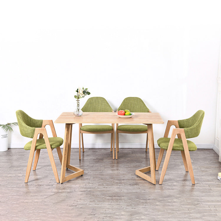 Chaise de salle à manger en bois de Style Glam, finition mate, dossier solide, pour la maison