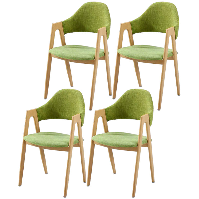 Chaise de salle à manger en bois de Style Glam, finition mate, dossier solide, pour la maison