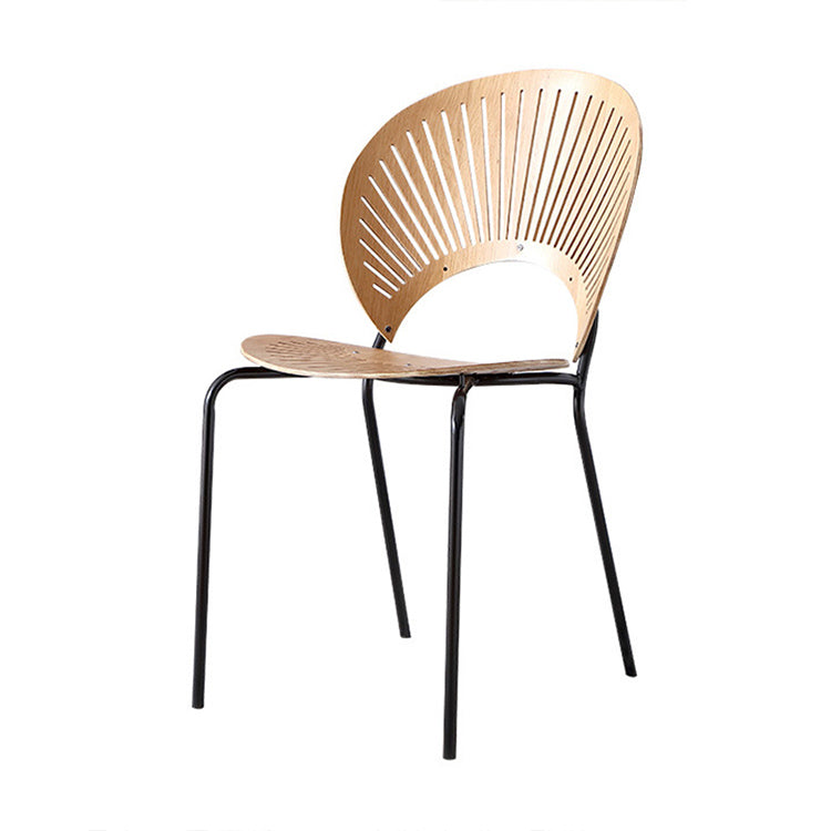 Contemporary Style Metal Chair Set Kitchen Dining Windsor Back Side Chairs