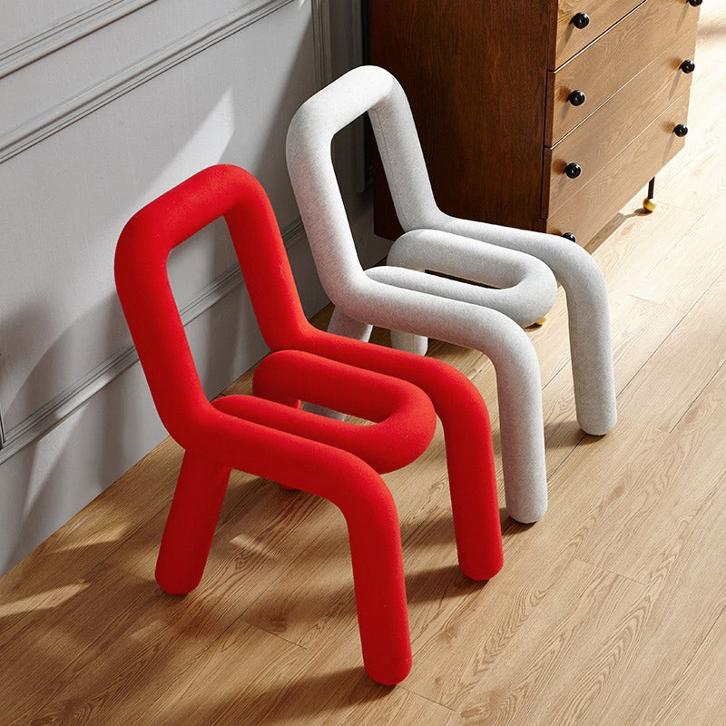 Modern Indoor-Outdoor Side Chair Multicolor Open Back Side Dining Chairs