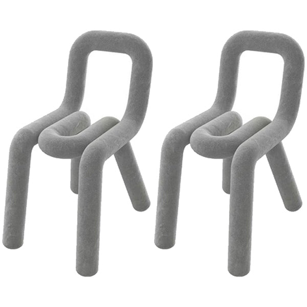 Modern Indoor-Outdoor Side Chair Multicolor Open Back Side Dining Chairs