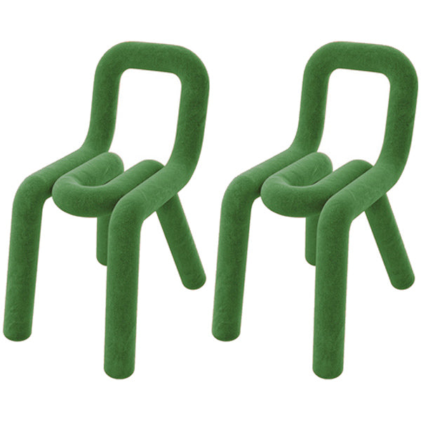 Modern Indoor-Outdoor Side Chair Multicolor Open Back Side Dining Chairs