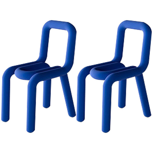 Modern Indoor-Outdoor Side Chair Multicolor Open Back Side Dining Chairs