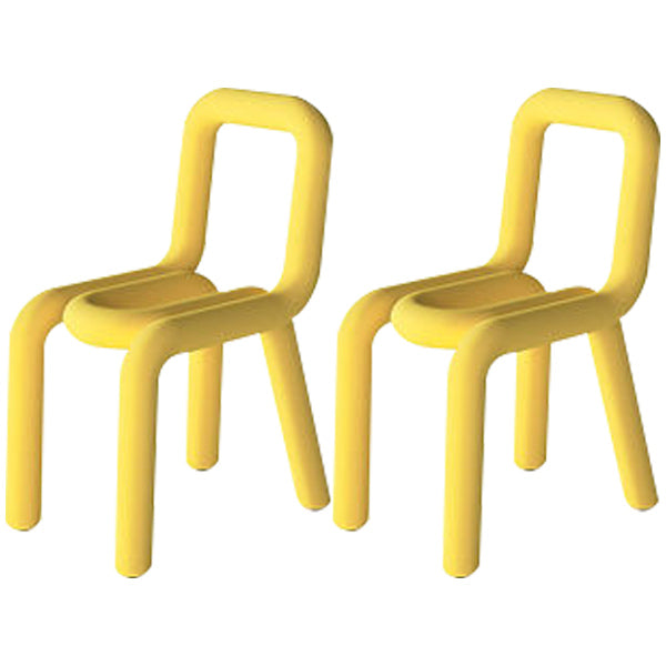 Modern Indoor-Outdoor Side Chair Multicolor Open Back Side Dining Chairs