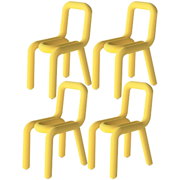 Modern Indoor-Outdoor Side Chair Multicolor Open Back Side Dining Chairs
