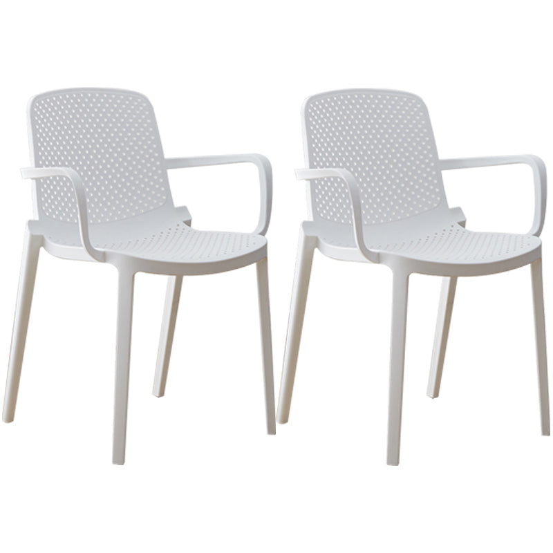 Chaise latérale arrière solide en plastique moderne 32" chaise de salle à manger acrylique de H pour le restaurant