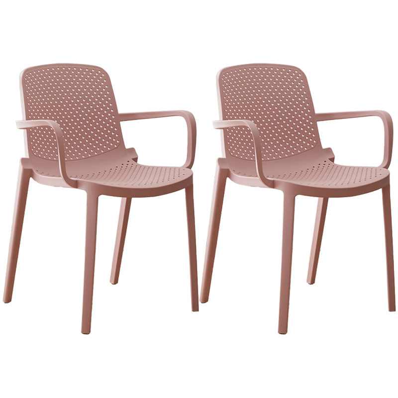 Chaise latérale arrière solide en plastique moderne 32" chaise de salle à manger acrylique de H pour le restaurant