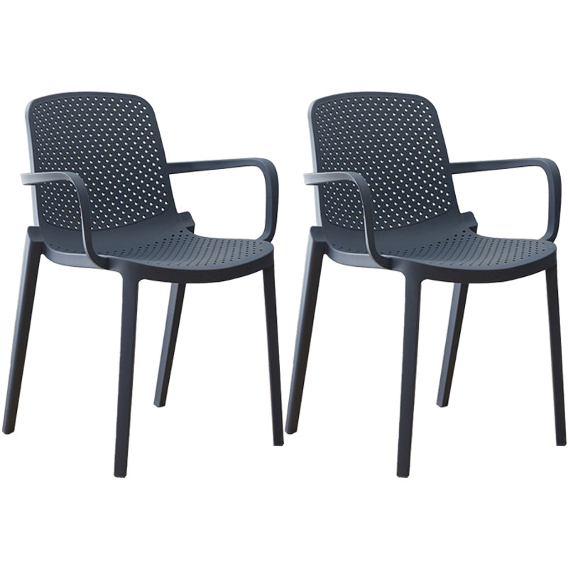 Chaise latérale arrière solide en plastique moderne 32" chaise de salle à manger acrylique de H pour le restaurant