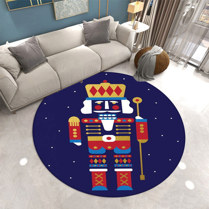 Pink Modern Indoor Rug Polyester Trojan Area Rug Washable Rug for Home Decor