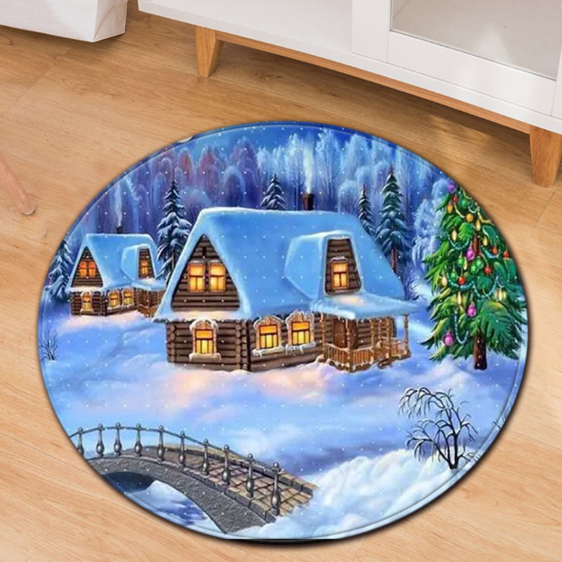 Gold House Rug Polyester Modern Rug Washable Indoor Rug for Living Room