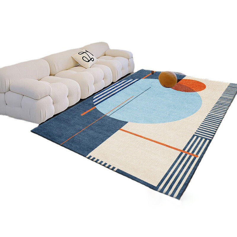 Modern Abstract Art Rug Polyester Carpet Polyester Pet Friendly Indoor Carpet for Living Room