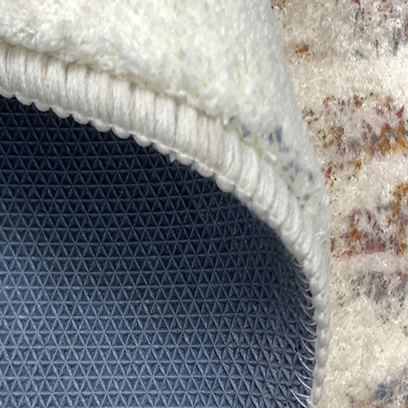 Chic Modern Rug Grey Polyester Area Carpet Anti-Slip Washable Area Rug for Bedroom