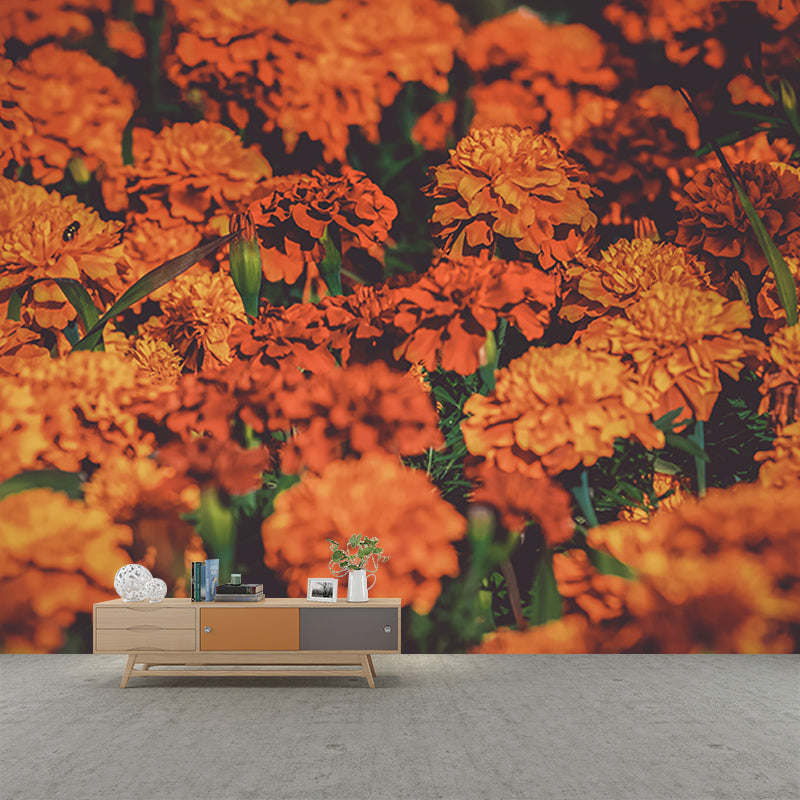 Beautiful Sea of Flowers Mural Wallpaper for Living Room Decor, Water Resistant