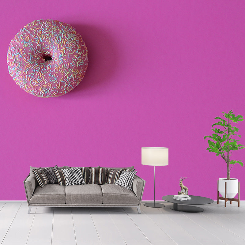 Simple Dessert Shop Wall Covering Dessert Mural Wallpaper, Water Resistant