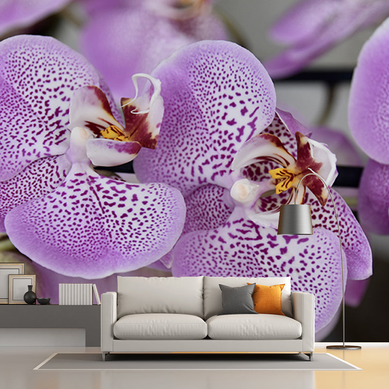 Orchid Flower Wall Covering for Living Room Waterproofing Mural Wallpaper Decorative