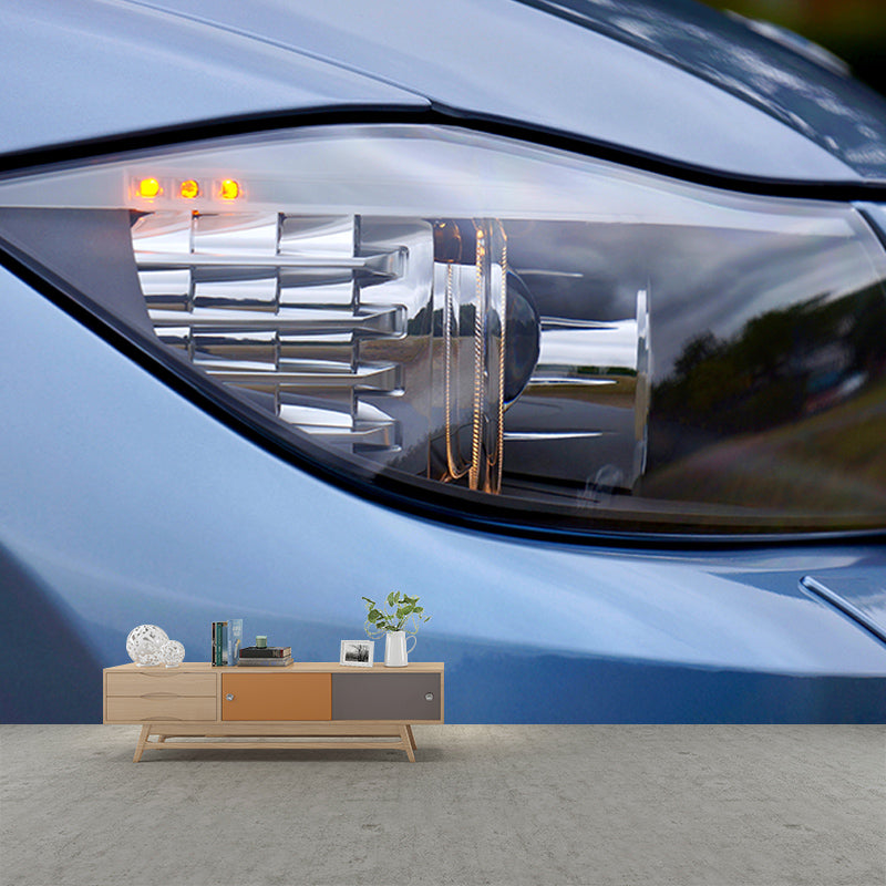 Contemporary Car Mural Wallpaper for Living Room Decor, Custom Size Available