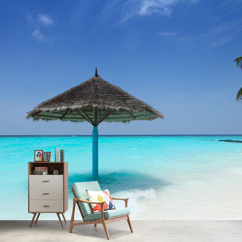 Coastal Mural Wall Covering for Bathroom Decorative Eco-friendly Wallpaper