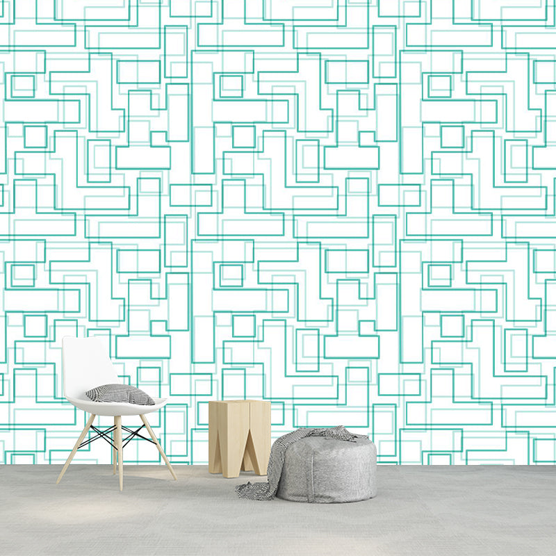 Horizontal Illustration Mural Covering Moisture Resistant Multiple Sizes Available