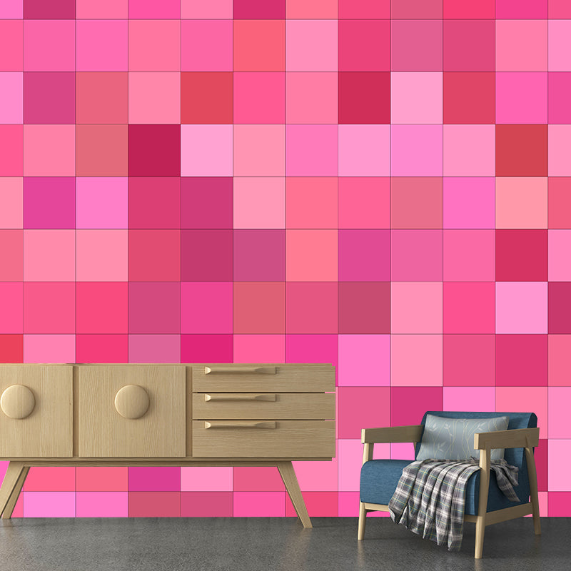 Square Illustration Wall Covering Eco-friendly Multiple Sizes Available