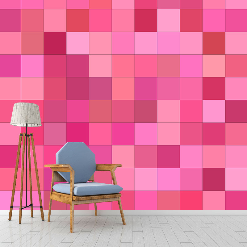 Square Illustration Wall Covering Eco-friendly Multiple Sizes Available