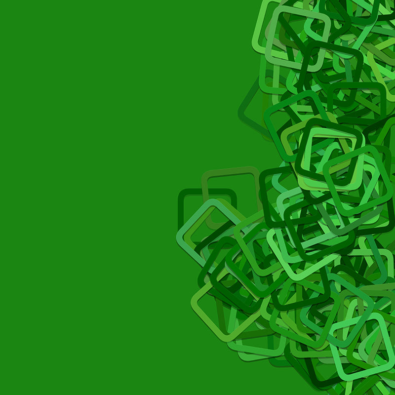 Square Illustration Wall Covering for Bedroom Moisture Resistant Multiple Sizes Available