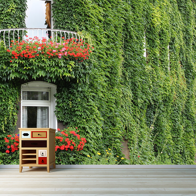 Customized Ivy Wall Mural Eco-friendly Stain Resistant for Living Room Decor
