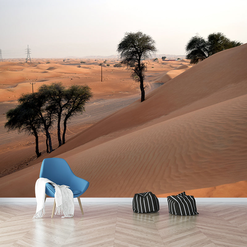 Desert Mural Decal Stain Resistant Living Room Wall Decor, Made to Measure
